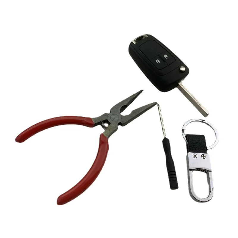 1set for Car Folding Lock Housing, Car Key Remote Control Housing Modification, Without Chips and Batteries Dismantling Pliers