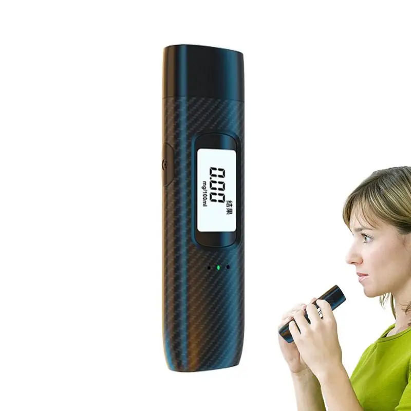 

Alcohol Breath Tester Personal Alcohol Monitor LED Display Small Breath Analyzer Professional-Grade Accuracy Non-contact