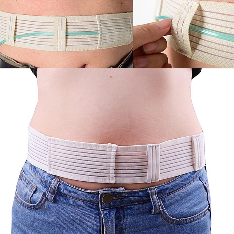 

1pc Abdominal Belt Dialysis Conduit Protection Strap Adjustable Nylon Breathable Peritoneal Therapy Renal Protector Band Bandage