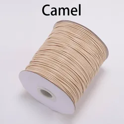 Waxed Cotton Cord for Jewelry Making and DIY Crafts (Camel)