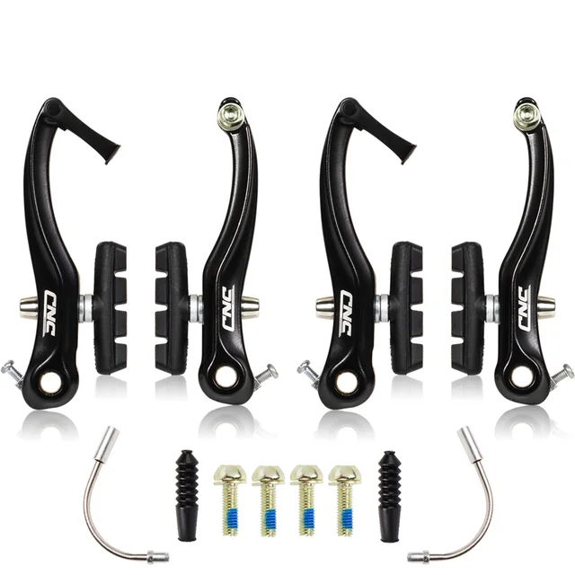 CNC Bike V Brake Caliper AL MTB V Brake BMX Folding Bike Road Bicycle V Brake Set 2pair Black