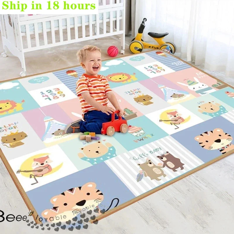 15 Patterns Thicken 1CM Baby Activity Gym Baby Crawling Play Mats Folding Mat Carpet Baby Game Mat for Children's Safety Mat Rug
