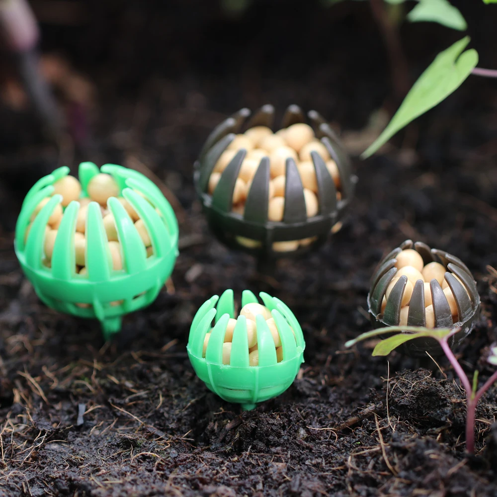 10-50PCS Spherical Fertilizer Cover Box Basket Reusable Portable Automatic Planting Bonsai Agriculture Garden Fertilization Tool