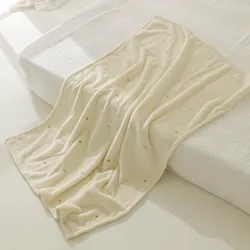 Cozy Fleece Baby Winter Blanket - 125X90cm (Star Moon)