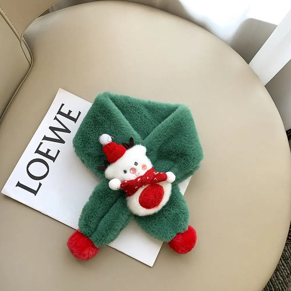 Warm Outdoor Toddler Boys Girls Baby Children Collar Scarf Pompom Christmas Scarf   Wrap Children Scarves Neck Warmer