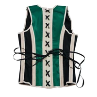 Men's Corset Body Shaping Clothes For Party Palace Shirt Vest Waistcoat Slimming Male Waist Trainer Tummy Control Shaper Costume 2