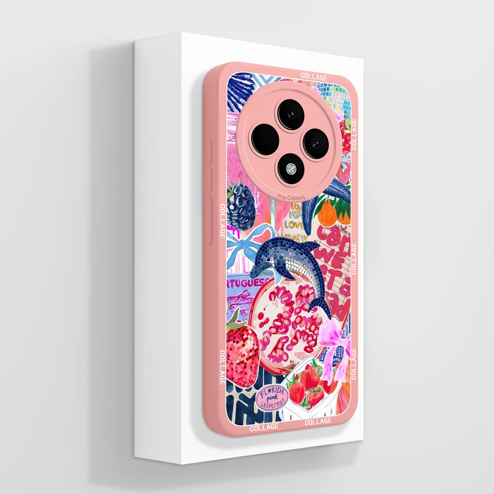 Colorful Butterfly Flower Aesthetic Phone Case - Anti-Fall Protective Shell