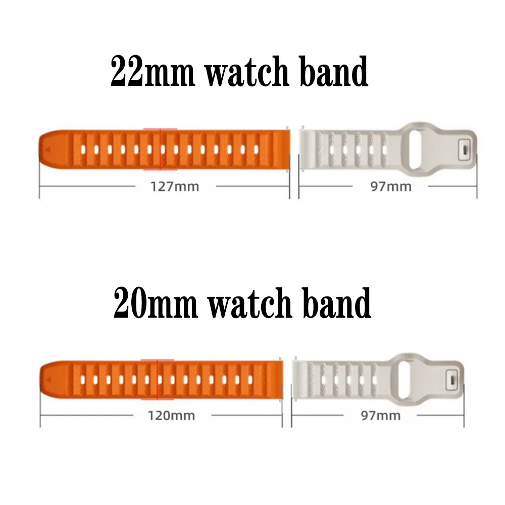 20mm 22mm Watch Strap For Samsung Galaxy Watch 4 classic/5 Pro/3/active 2/46 Silicone bracelet huawei watch gt 2/2e 3 pro strap