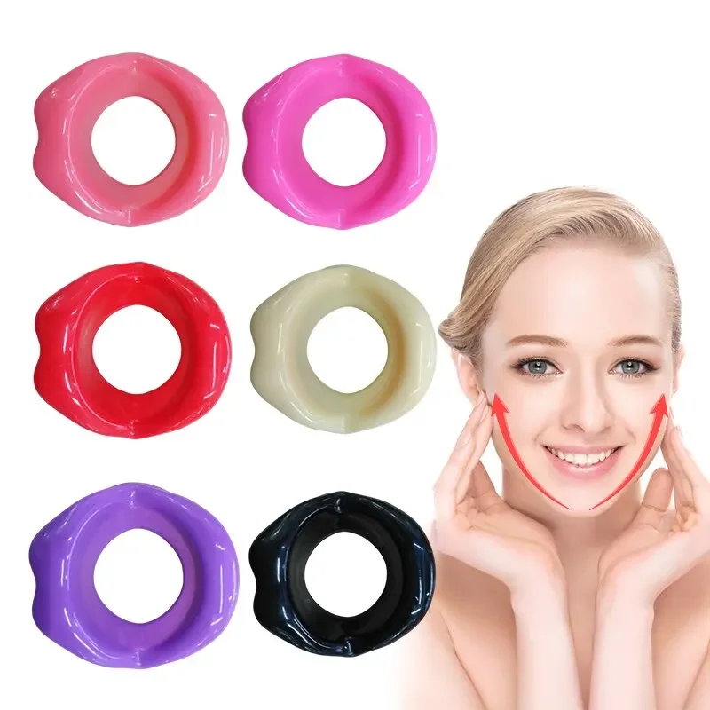 Silicone Rubber Face Slimmer Exercise Mouth Piece Muscle Anti Wrinkle Lip Trainer Mouth Massager Exerciser Mouthpiece Face Care