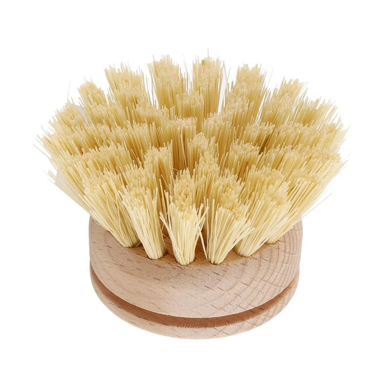

Washing Up Brush,Dish Brush,30 Pcs Replacement Brush Heads Wooden Cleaning Dish Brush Refillable Kitchen Beech