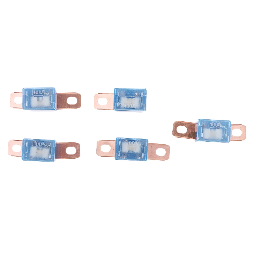 5x Midi / Strip Link Fuse Car Auto Heavy Duty Fuses-100 Amp Car Blade Fuse Automobile Marine Boat Holder Mini Strip