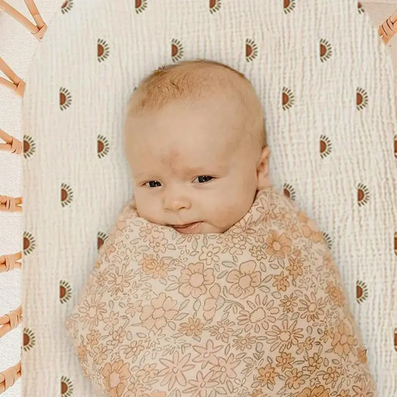 Baby Muslin Fitted Crib Sheet 3