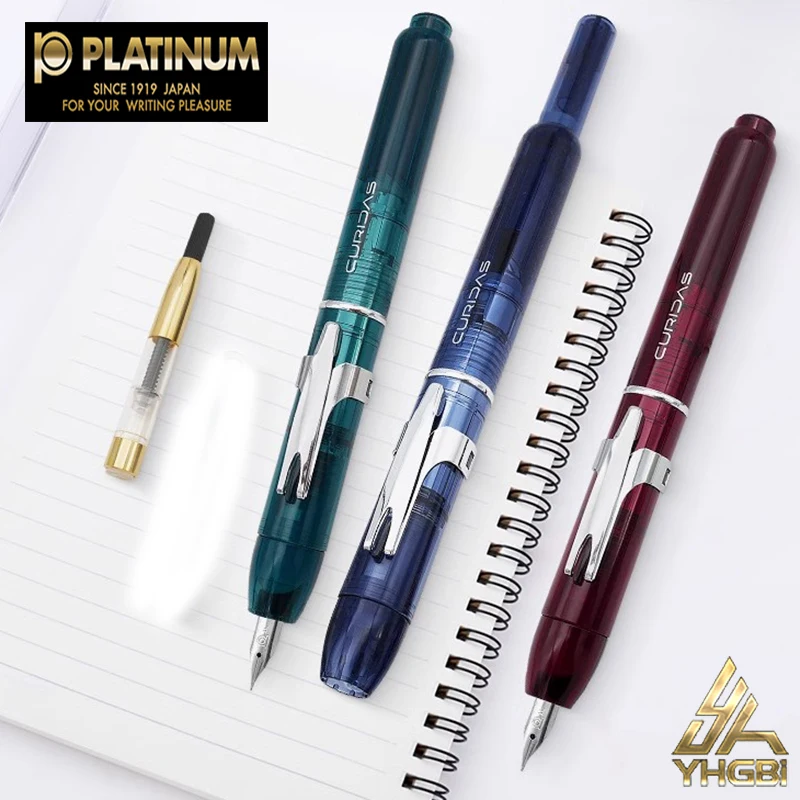 

Japan PLATINUM Push-Push Fountain Pen CURIDAS Calligraphy Fountain Pen Business Translucent PKN-7000 Stationery