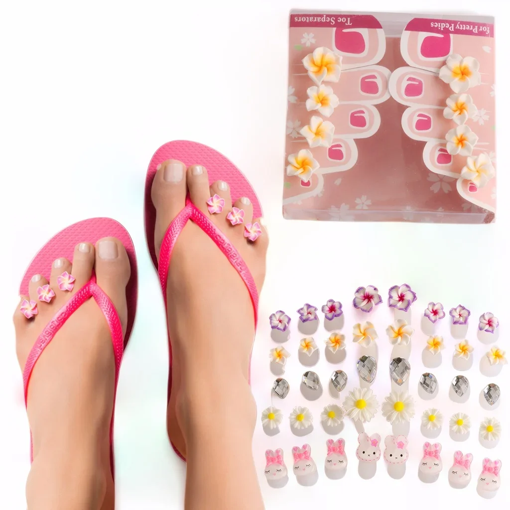 Toe Separators Set 8PCS for Nail Polish Pedicure Spacers Spreaders Stretchers Polish Guards Toe Spacers for Feet