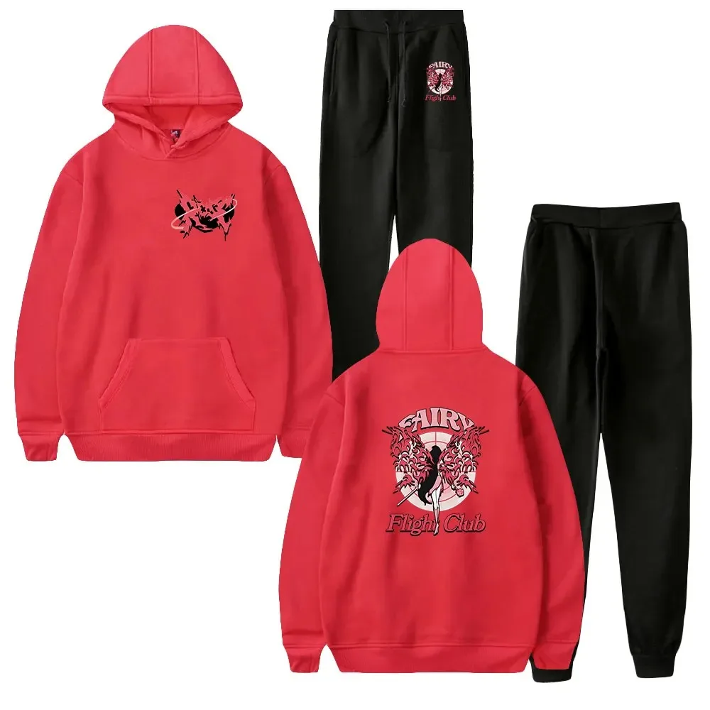 Hannahxxrose Dream SMP Hoodie Jogger Pants Two Piece Set Moletons + Moletons 2024 Harajuku Streetwear Conjunto dos homens das