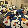 Cartoon Little Yellow Duck Bedding Set Bed Linings Cute Duvet Cover Bed Sheet Pillowcases Kids Baby Cover Set 1