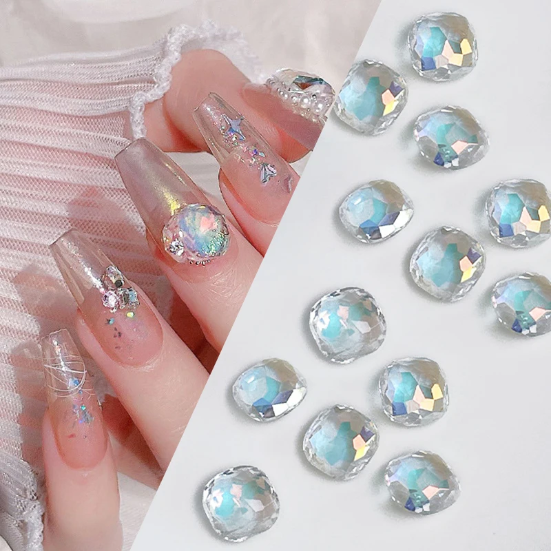 Aurora Heart Rhinestone Nail Gems Nail Charms Love Heart Clear Crystal  Rhinestones for Nails Accessories Nail Art Decorations - AliExpress