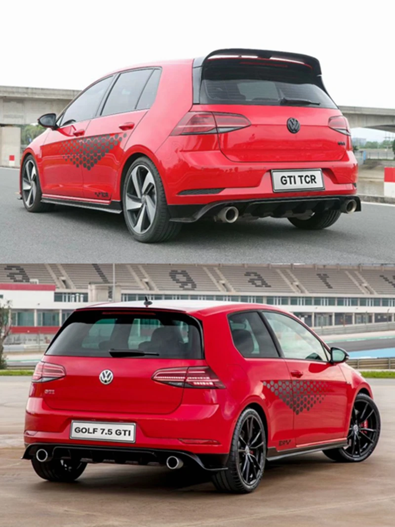 Par completo de luzes traseiras led para vw golf 7 mk7 golf 7.5 tsi tdi gtd  2013 - 2019 lâmpada traseira freio nevoeiro sinal volta luz drl - AliExpress, image size:800x1067