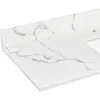 Bathroom Vanity Top with Undermount Rectangular Middle Sink and 4" Height Backsplash, Pre-Drilled 8 Inch Faucet Hole 4