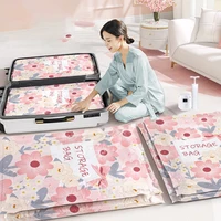 Foldable Vacuum Storage Bag For Clothes Organizer Say Goodbye To Clutter Space Saving Organizer - Electric pump 2