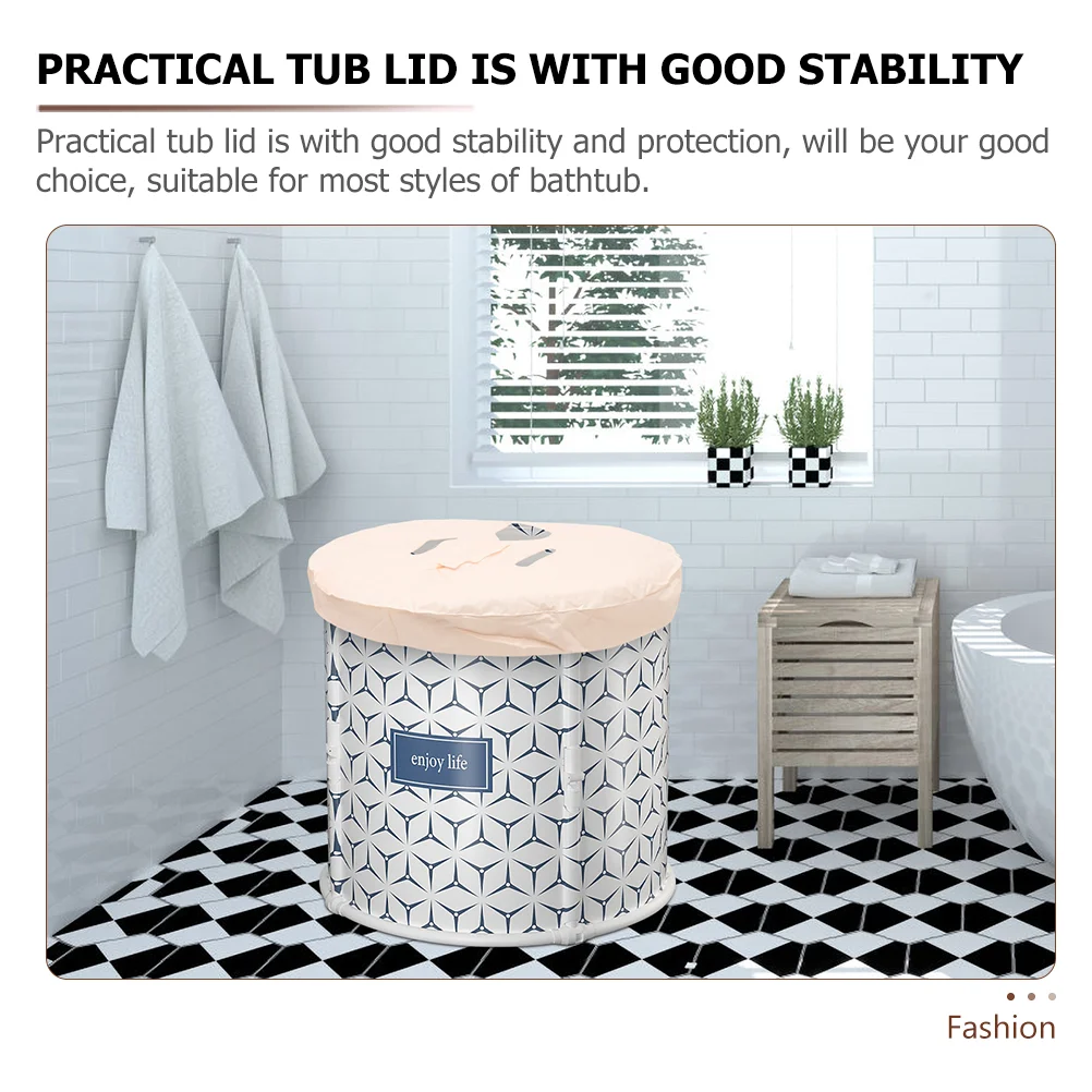 Portable bathtub Portable bathtub lid folding bath tub lid folding bathtub cover insulation cover