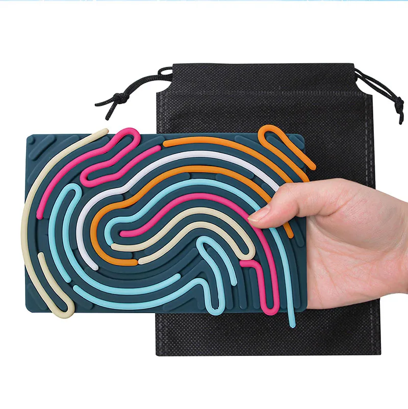 FIIOEOY Lot De 2 Planches D'activités Sensorielles Avec 20 Cordes, Jouets Sensoriels En Silicone Pour Enfants Atteints D'autisme, De TDAH, Apaisants, Silencieux, Sans Désordre, Jouets Sensoriels Pour