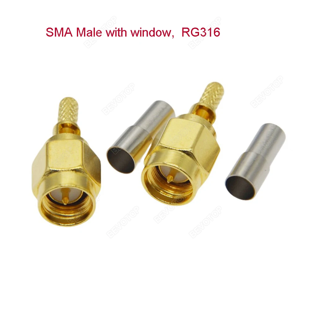 RP-SMA/SMA Male with Window Connector 3