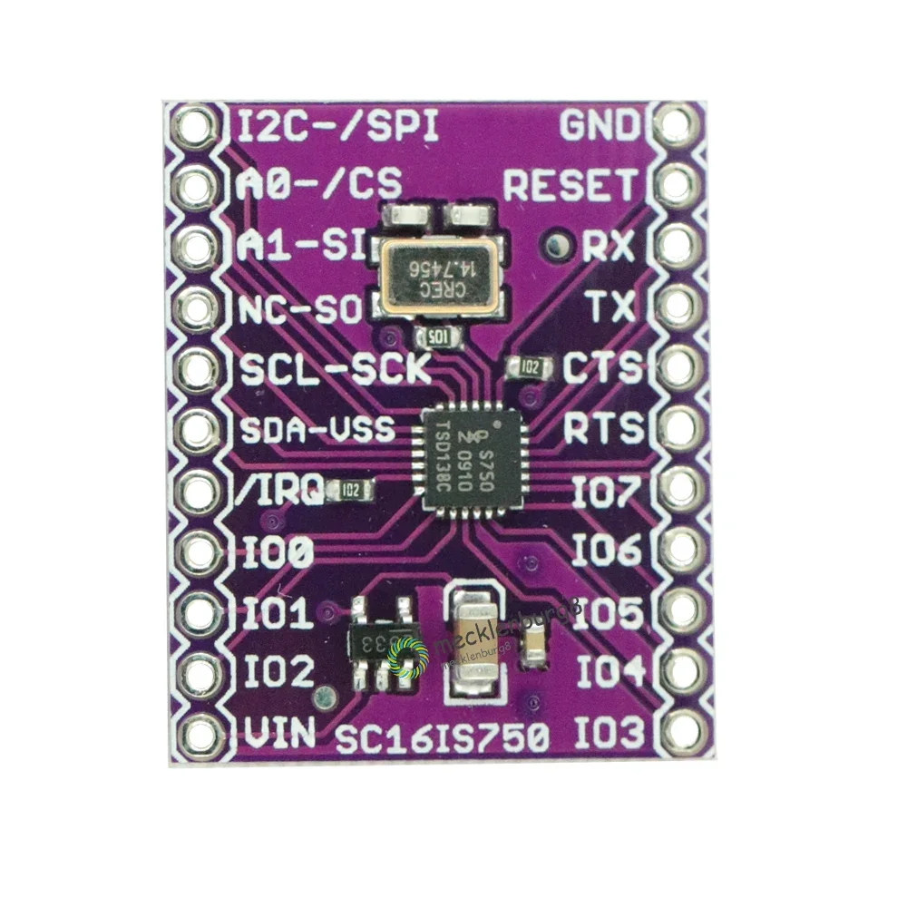 CJMCU-750 SC16IS750 산업용 제어용 I2C-Bus / SPI 인터페이스가있는 단일 UART