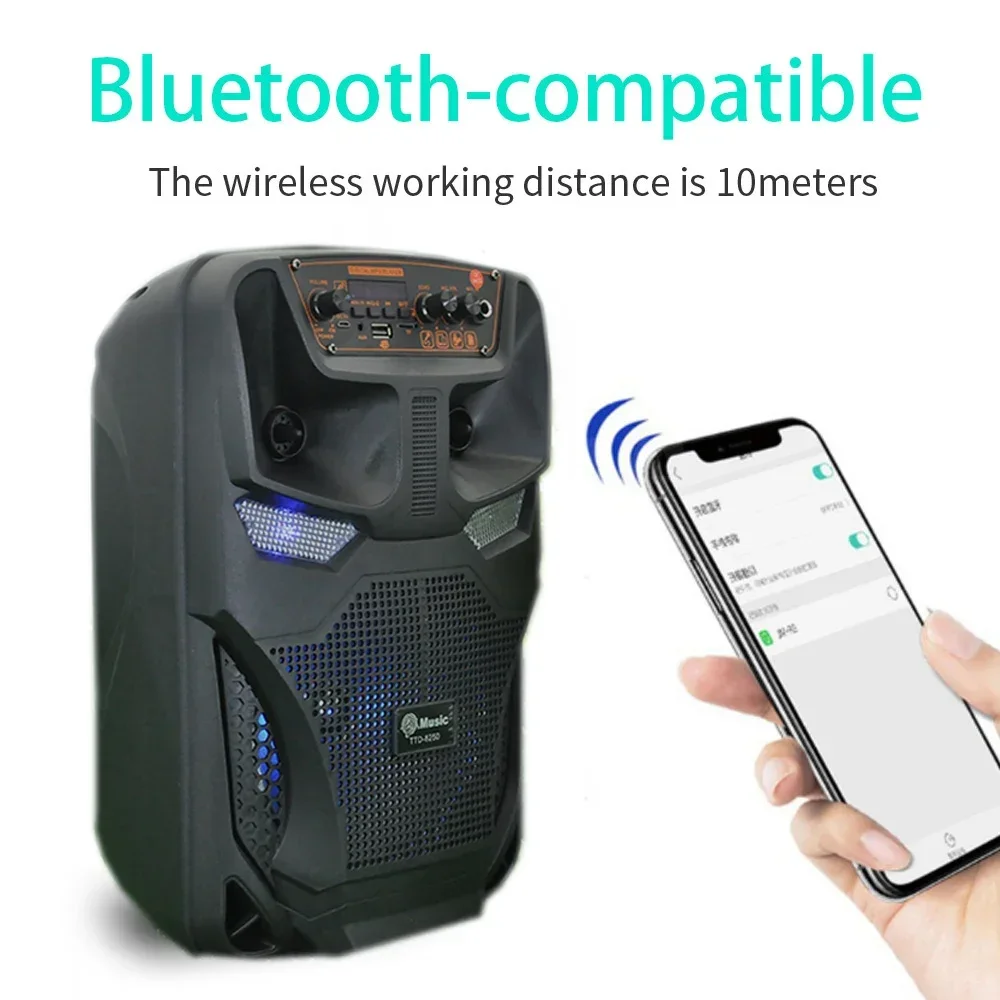 Vente Haut-parleur Portable boîte à musique bluetooth LED