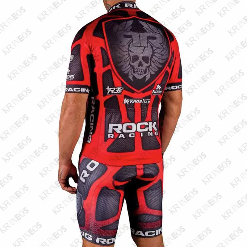 Men's Breathable Short Sleeve T-Shirt Cycling Clothing Rockful Racing Sports Equipment Training T-Shirt Summer