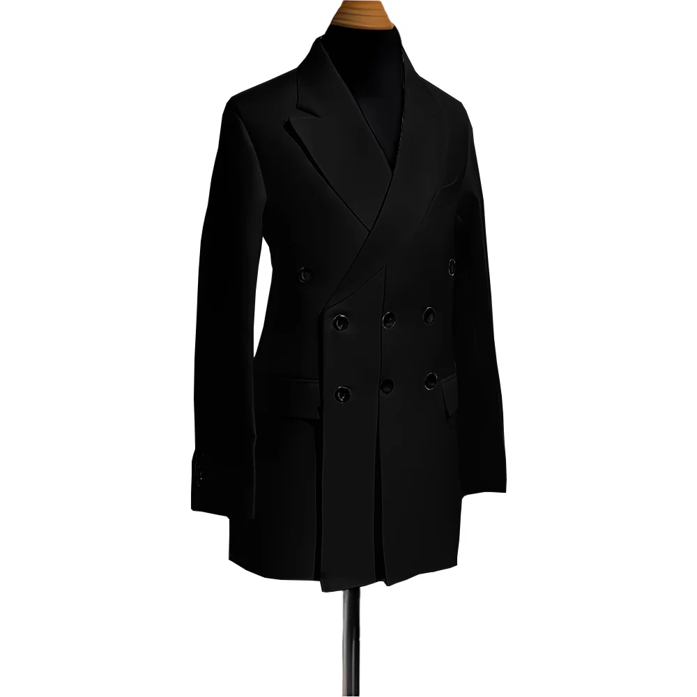 Blazer for Men Wedding Tuxedo Single Jacket Fashion Clothes Double Breasted Design Multiple Custom Colors Men's Suit - 4