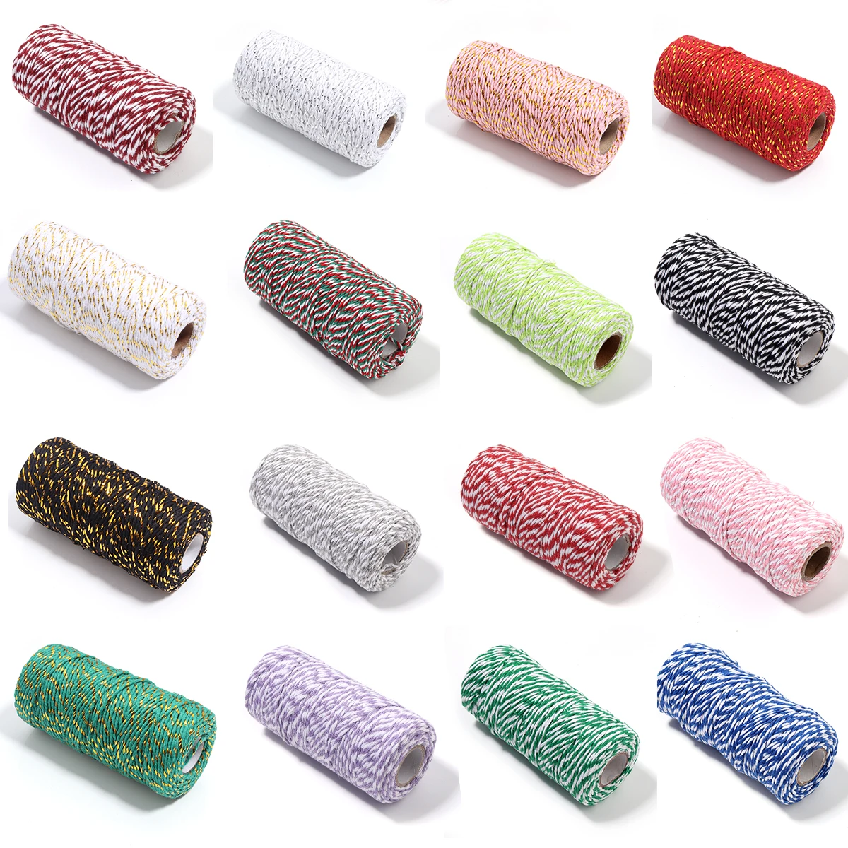 Macrame Cord, 4mm X 54.68Yards, Cotton, 4 Strand Twisted Soft Cord For Crafts Knitting, Decorations, Hangers Wedding Decor And DIY Projects