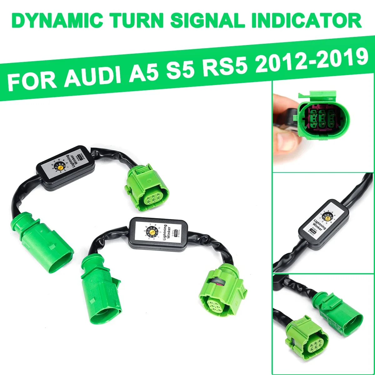 

LED Taillight Add-on Module Cable Dynamic Turn Signal Indicator For Audi A5 S5 RS5 2012 2013 2014 2015 2016 2017 2018 2019