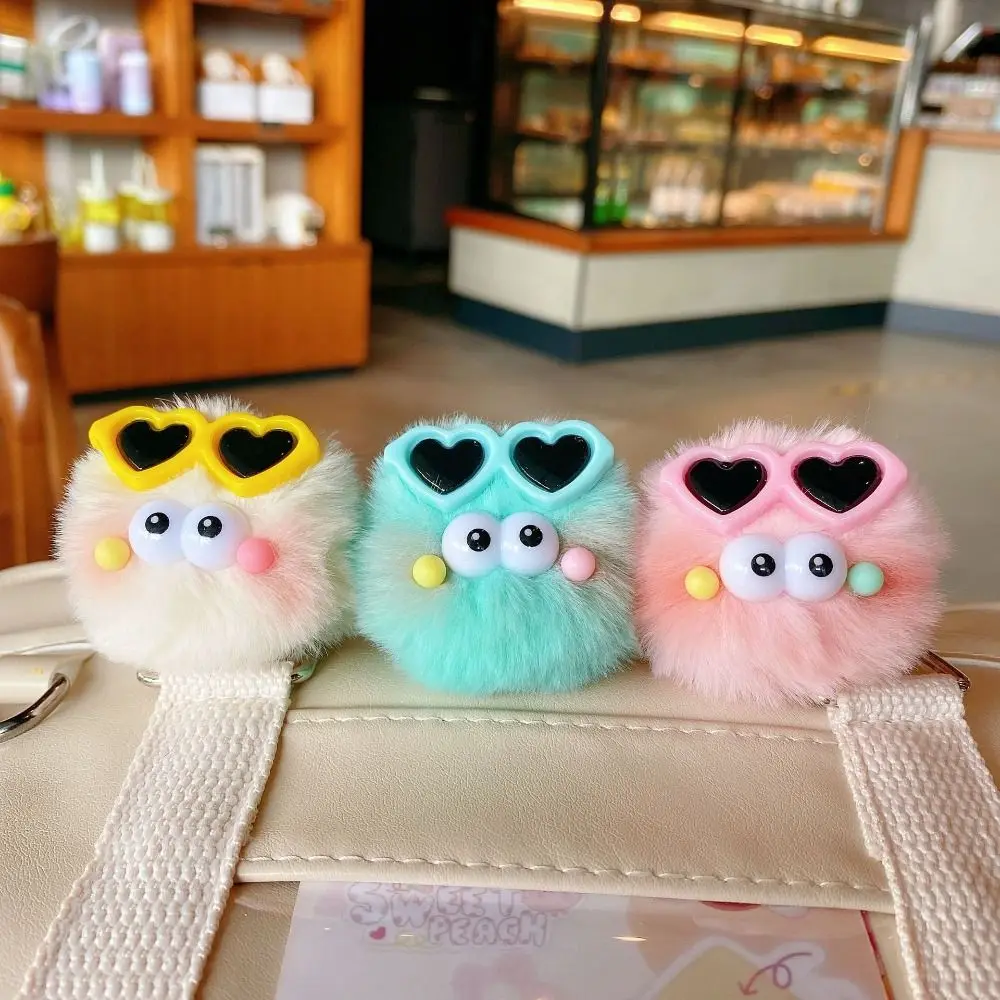 

Accessories Stuffed Toys DIY Trinket Stuffed Animals Ladybug Bow Keyring PomPom Keychain Schoolbag Pendant Rainbow Elf Keychain