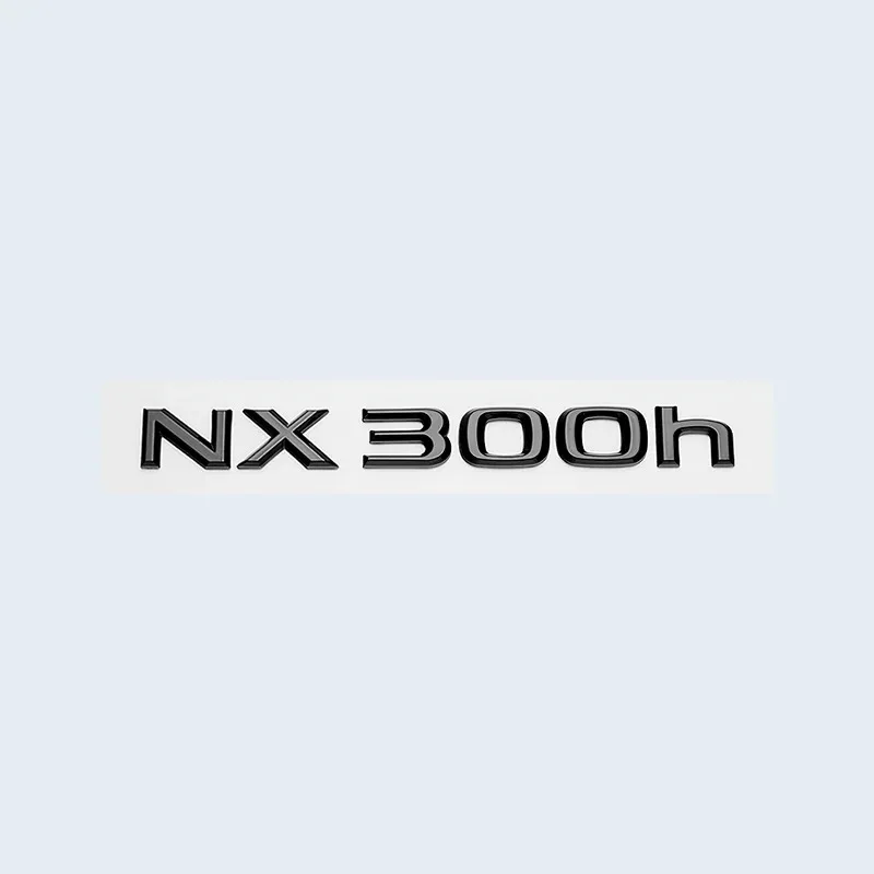 렉서스 NX NX200 NX300 NX200t 액세서리용 자동차 트렁크 ABS 크롬 글로스 블랙 레터 로고 배지 엠블럼 데칼 스타일링 스티커