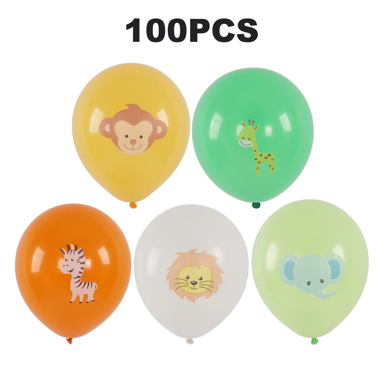 

100 шт., фотообои с рисунком животных, 12 дюймов