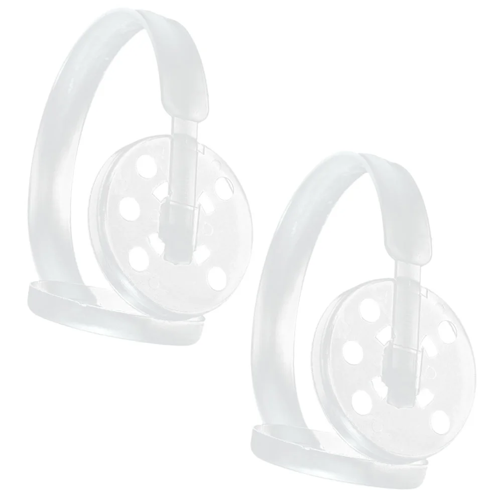 

2 Pcs Earmuff Plastic Holder Making Frame Rack Bracket for DIY Shelf Accessories
