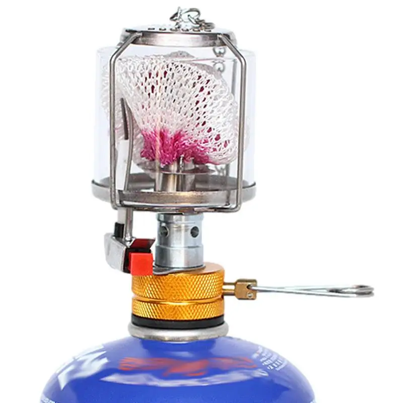 

Portable Camping Lantern Mini Camp Burner Lamp Light Portable Tent Lamp Camping Equipment Supplies For Hiking Fishing