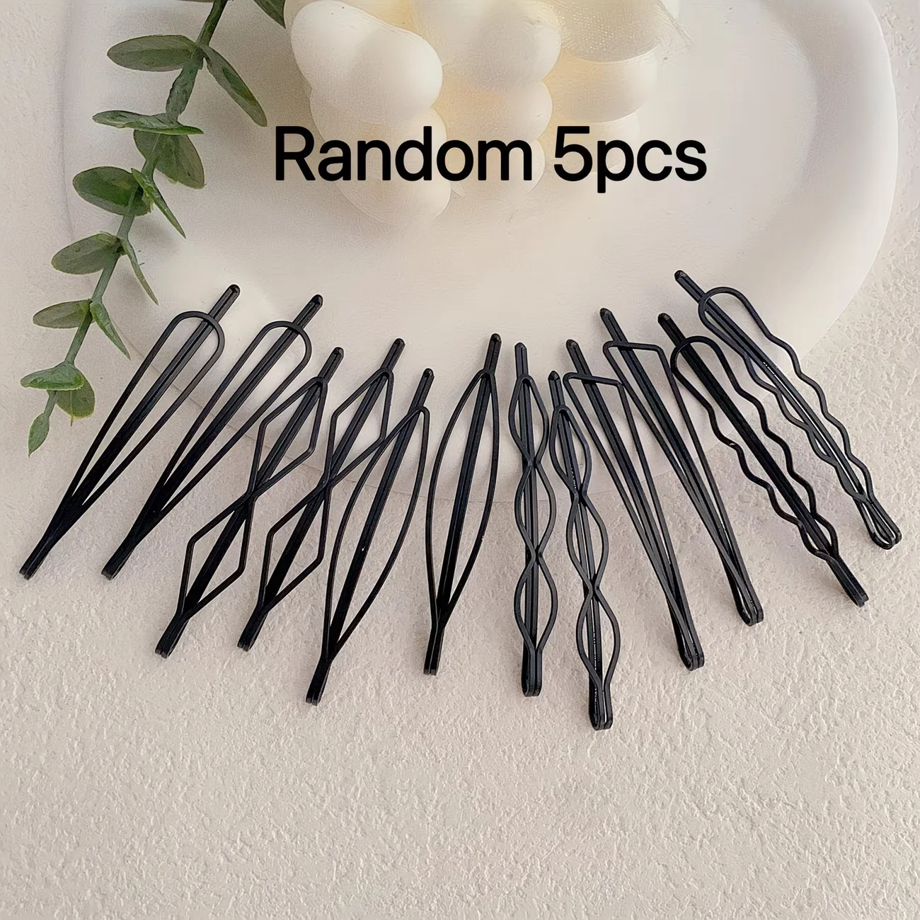 6pcs random Women's Hair Pin Set – Multifunction Bangs Clip, Durable Hairpins, Multi-Style, Updo Tool