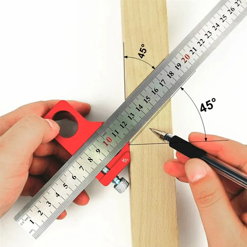thumbnail image 2 of ROZYARD Adjustable Thickness Limit Block Aluminum Ruler Stop Fence Simple Installs For Woodworking Ruler Positioning Measuring 2 of 13