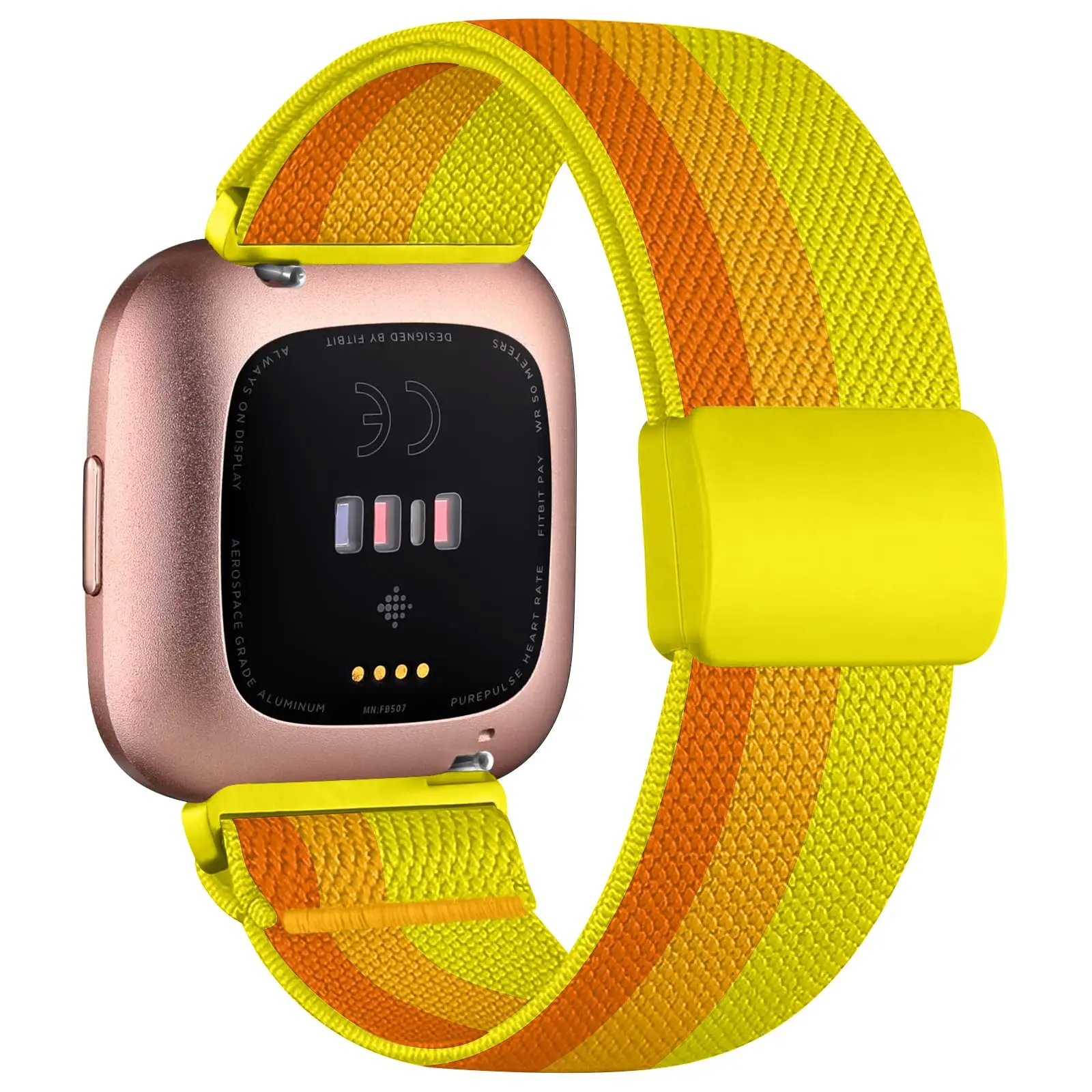 Gradient Color Woven Magnetic Buckle Band - Stretchy Sport Band