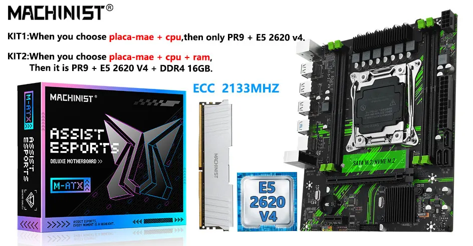 CPU Kit, Xeon E5 2620 V4 Processador,