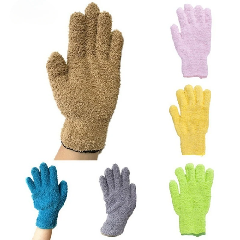 Microfiber Dust Removal Cleaning Gloves 1 Pair