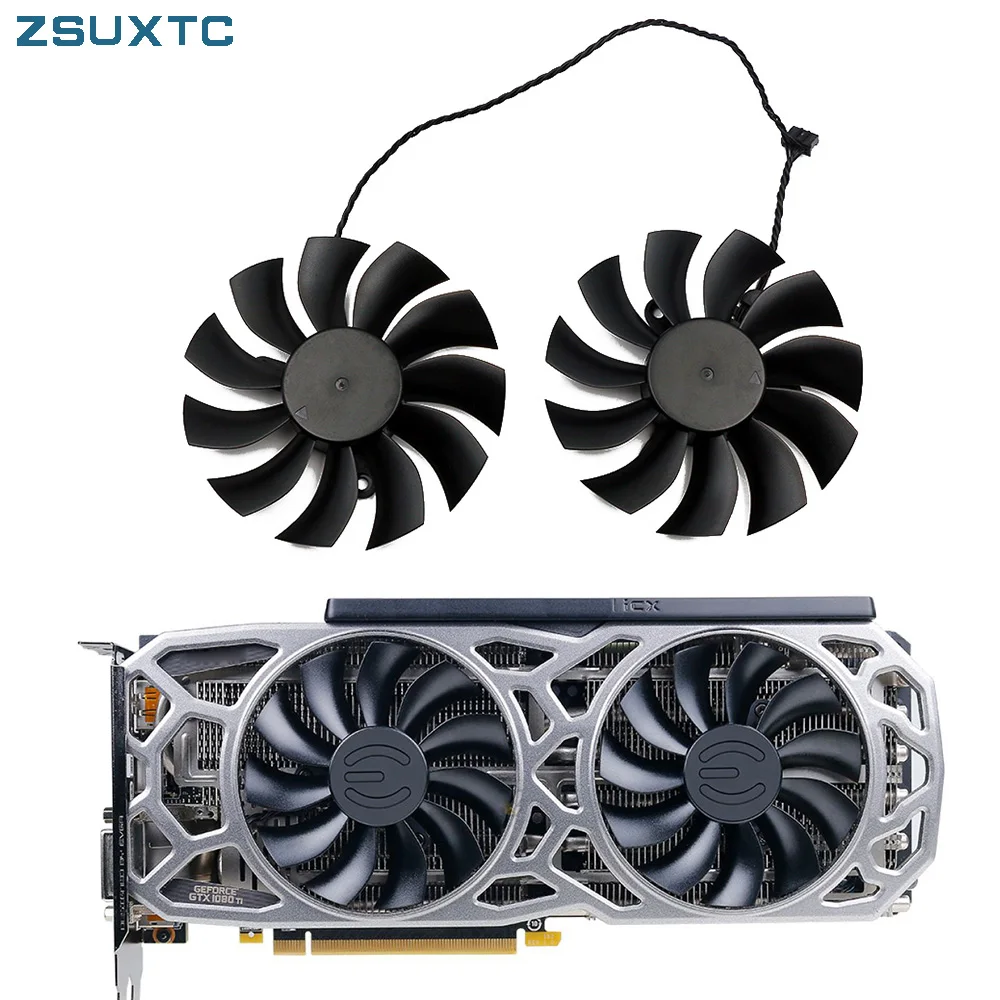 2 Pz/Lotto Pla09215B12H 4Pin 12V 0.55A Per Evga Gtx1060 1070 1080 1080 Ti Ventola Gtx1070 Gtx1080Ti Ventola Di Raffreddamento Ventola Della Scheda Gra