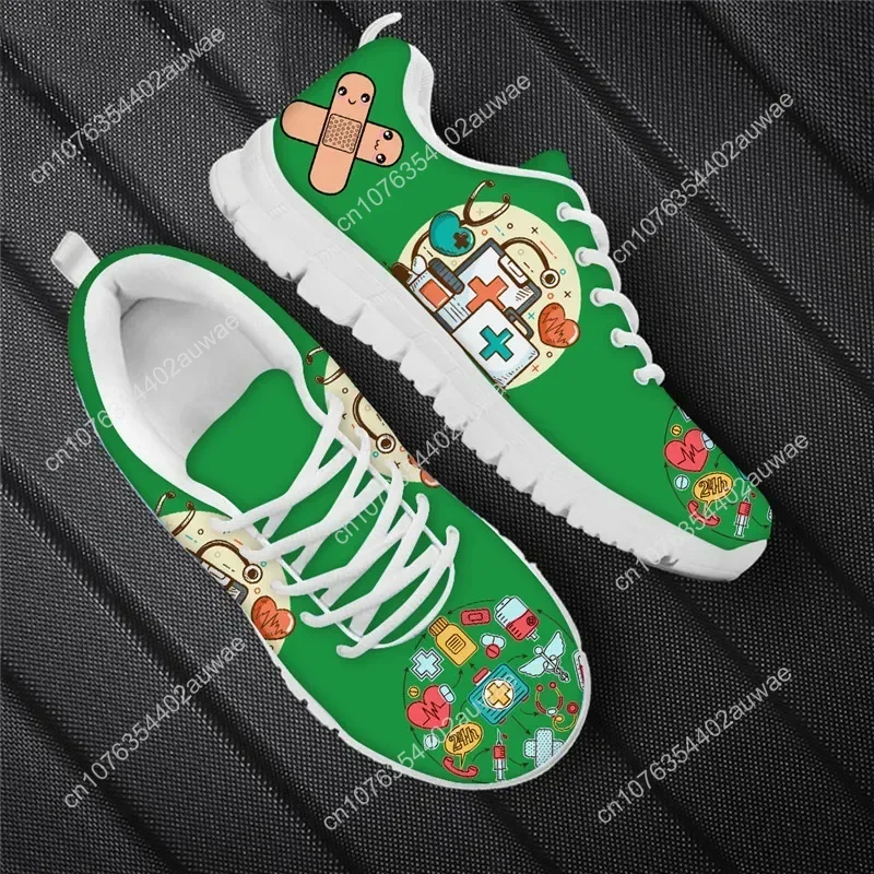 Orange Health Medical Design Women Casual Flats Fashion New Nurse Shoes Paramedic Outdoor Sport Sneaker mujer