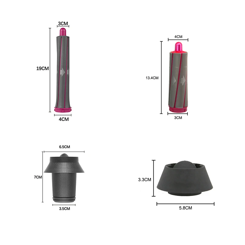 For Dyson Airwrap Hair Dryer Hot Comb Accessories Set Long Barrels Roller Curling Iron Hair Straightener Styling Tool Parts 2