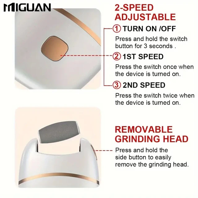1pc Electric Foot Grinder, Rechargeable 6
