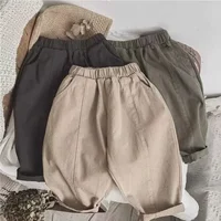 Autumn New Children Loose Trousers Baby Girls Wide Leg Pants Solid Casual Pants Fashion Boys Overall Pants Kids Toddler Clothes 3