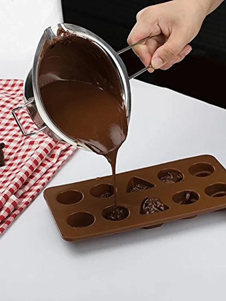 Non-stick Long Handle Wax Melting Pot Stainless Steel Pot DIY Scented Candle Soap Chocolate Butter Handmade Soap Tool