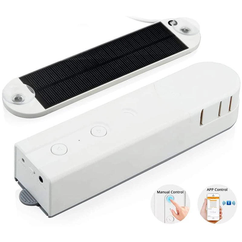 

DIY Home Automation Solar Panel Roller Shade Drive Tracks Heavy Load Motorized Wireless Smart Remote Control Curtain Motor